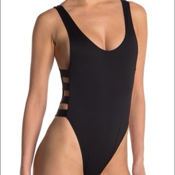 NWOT The Bikini Lab Solid Strappy Swimsuit - Picture 1 of 5